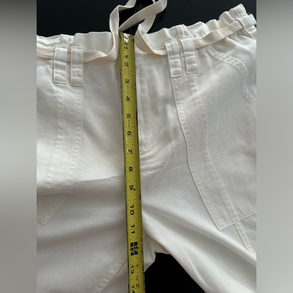 A.L.C paperbag Thomas Pant white/ivory canvas 8 NWT - Picture 7 of 9